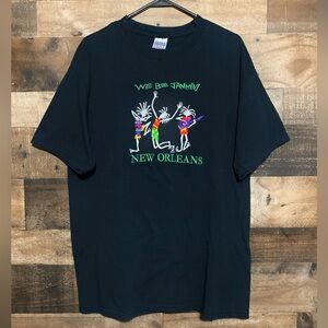 Black New Orleans Graphic T-Shirt